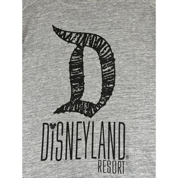 Disney Parks Sweatshirt Women’s 2XL Heathered Gray Disneyland Resort Lightweight - Picture 2 of 10